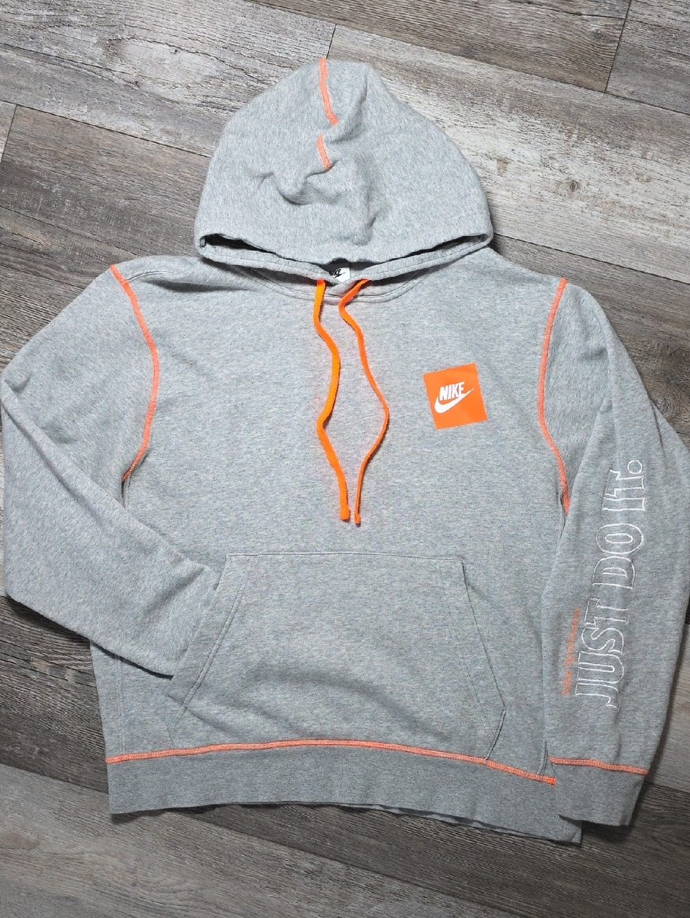 Nike Sportswear Men's Just Do It Embroidered Hoodie Sz Lg (2021)